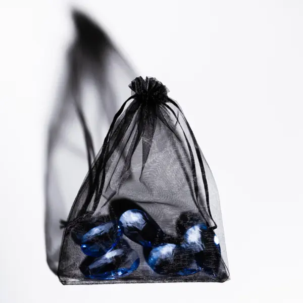 Хруст. капля, 5 шт, голубой