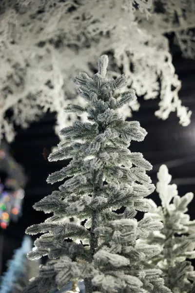 Ель искусственная заснеженная ТИККО H125 см, пластик, металл, белый