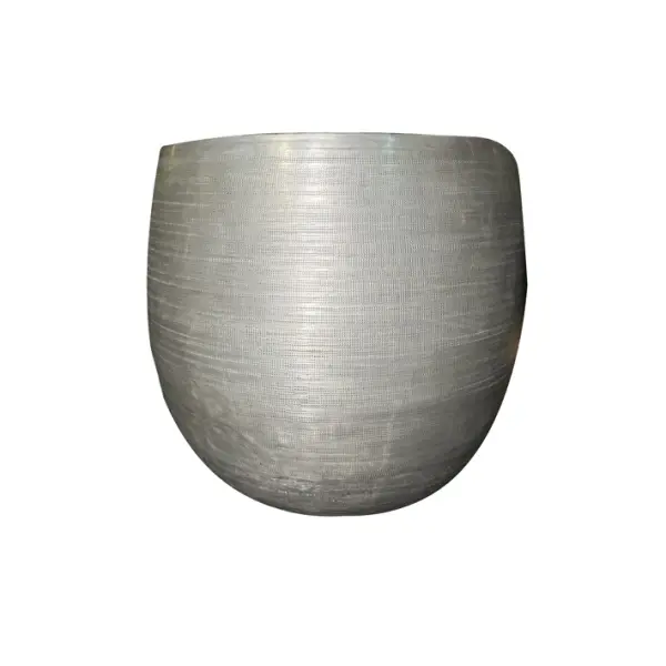 Набор из кашпо, 2 шт, 54х62, 45х47 см, металл, серый