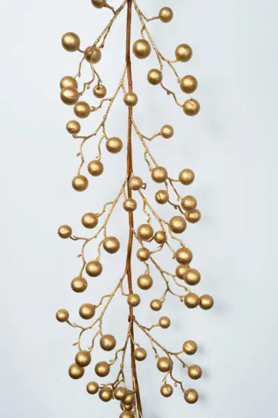 Гирлянда из шаров L183 см, пластик, золотой
