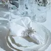 Кольцо для салфеток D5 см, металл, стекло, прозрачный