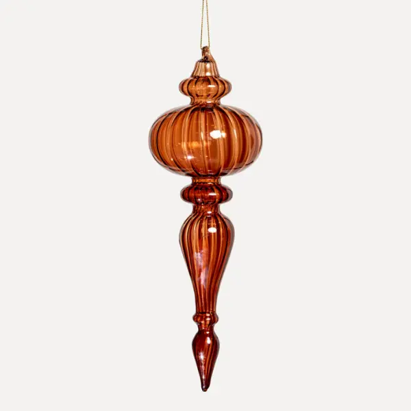 Подвес H26 см, стекло, коньячный