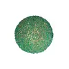 Шар с блёстками D10 см, пенопласт, зелёный, мультиколор