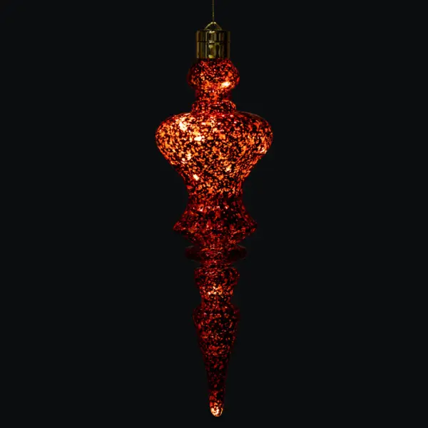 Подвес LED H31 см, пластик, красный