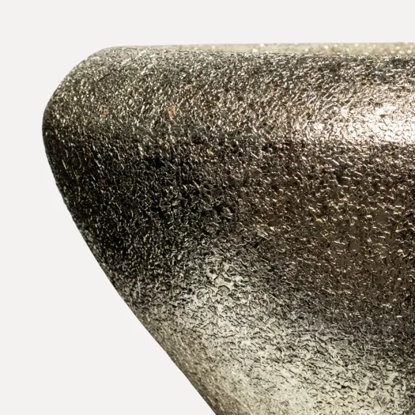 Кашпо с эффектом мозаики, 46x23 см, металл, золотой