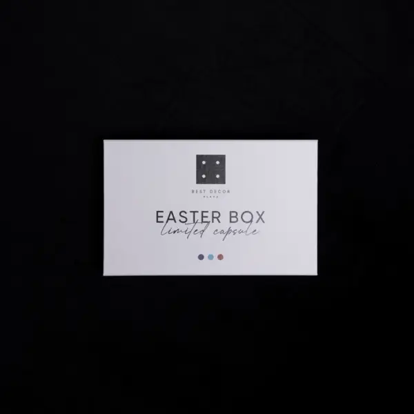 Набор украшений ручной работы ЯЙЦА, H6 см, 3 шт, коричневый, голубой, синий