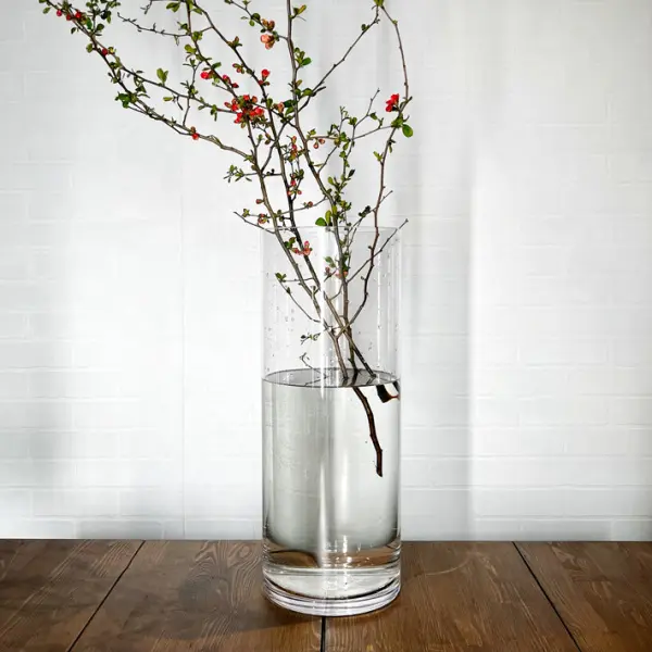 Ваза 20х50 см, поликарбонат, прозрачный