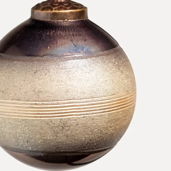 Шар D8 см, стекло, золотой