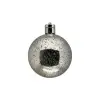 Шар LED D12 см, пластик, серебряный