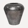 Кашпо с эффектом мозаики, 30x32 см, металл, черный