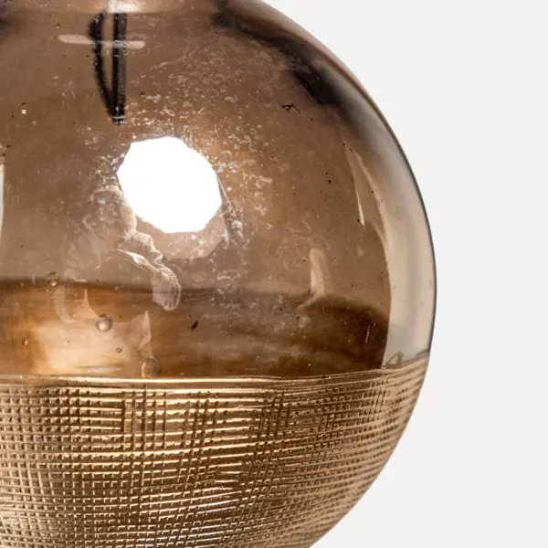 Шар D8 см, стекло, золотой