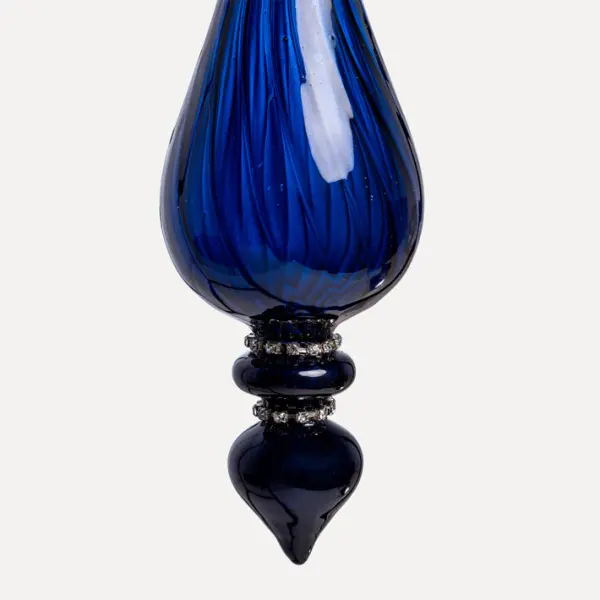 Подвес 7x28 см, стекло, темно-синий