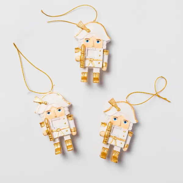 Подвес ЩЕЛКУНЧИК 5x9 см, полирезин, белый