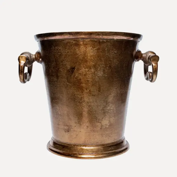 Ваза 28x23x24 см, металл, медный