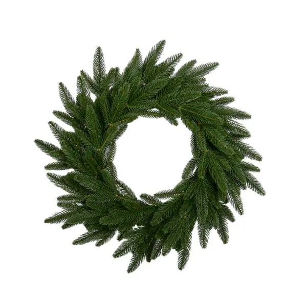 Венок рождественский РОМАНОВСКИЙ D60 см, пластик, зелёный