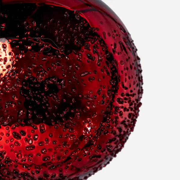 Шар D10 см, стекло, красный