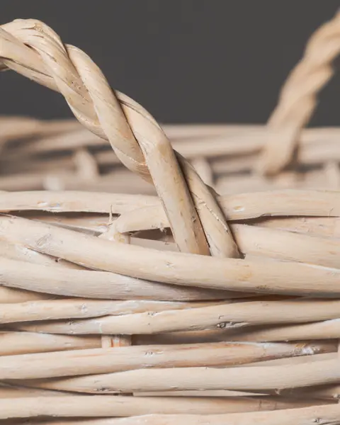 Комплект из 2-х плетёных корзин 39х35, 32х32 см, ива, бежевый