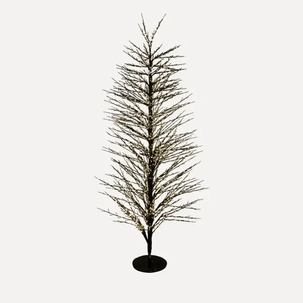 Дерево с мерцающим эффектом LED H250 см, пластик, металл, черный