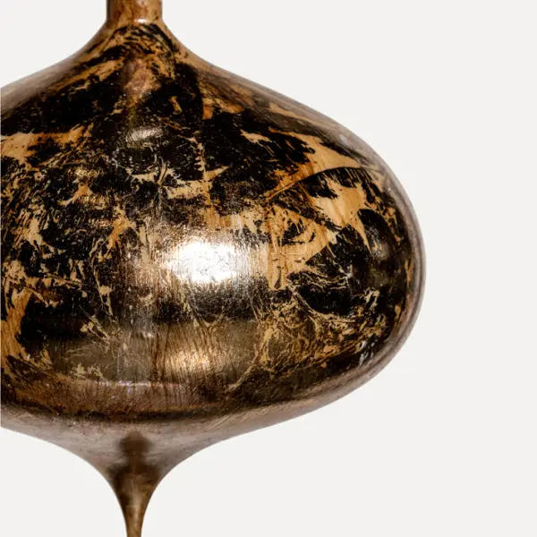 Подвес ЛУКОВИЦА D20 см, пластик, золотой