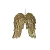 Подвес КРЫЛЬЯ Н13 см, глиттер, пластик, золотой