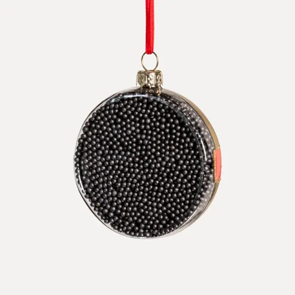 Подвес ИКРА 8x10 см, стекло, красный