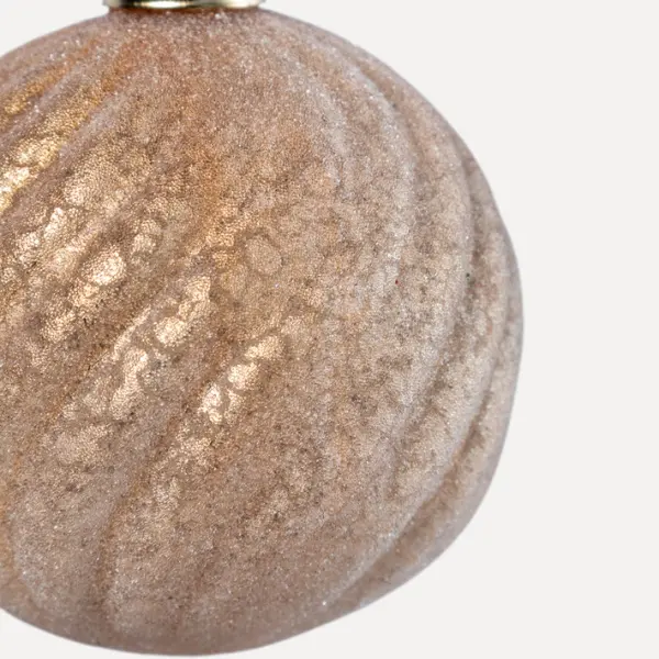 Шар D10 см, стекло, шампань