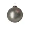 Шар D12 см, стекло, серебряный