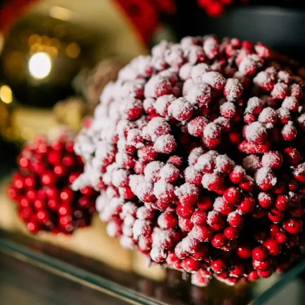 Шар из ягод D24 см, пенопласт, красный