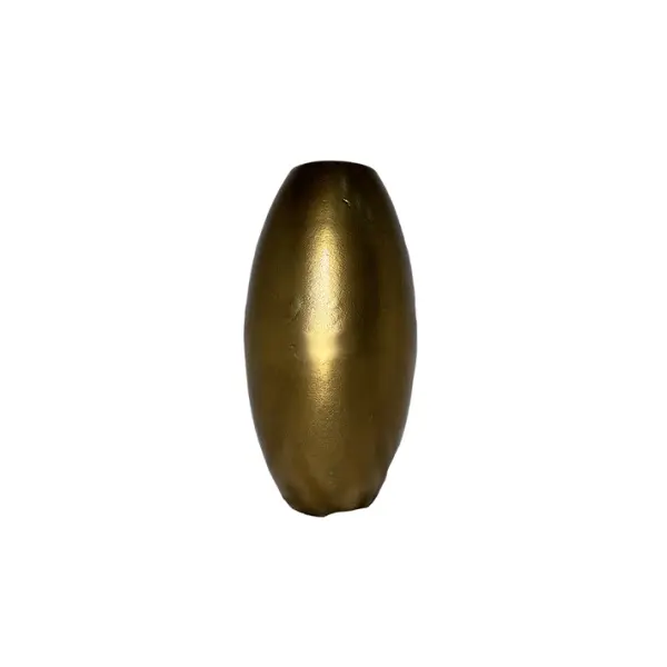 Кашпо 16х30 см, металл, золотой