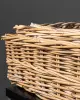 Комплект из 3-х плетёных корзин 55x40x20, 50x35x20, 35х28х20 см, ротанг, рыжий
